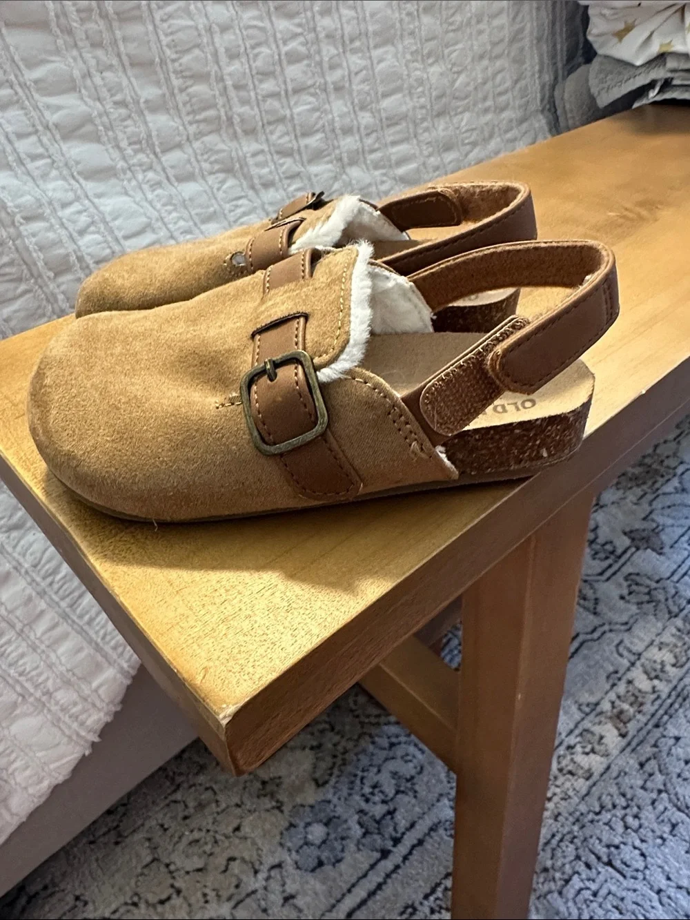 Old Navy faux suede clogs toddler
